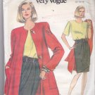 Vogue 8115 Pattern Uncut 12 14 16 Unlined Flared Jacket Mock Wrap Dress