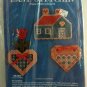 Kappie Originals Plastic Canvas Kit ES-002 Home N Hearts Magnet Key Hook Kit