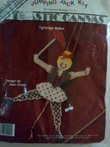 Tightrope Walker Jumping Jack Plastic Canvas Kit Joan Green BS130TW