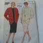 Butterick 4031 Cocoon Jacket Loose Fit Shoulder Pads 18 20 22 Plus uncut