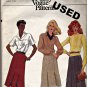 Vogue 7781 Pattern Size 12 Very Easy Unlined A-Line Pleated Skirt
