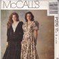 McCall's P270 Vintage Puffy Sleeves V Neck Dress pattern 12 14 16 uncut