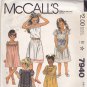 McCall's 7940 Uncut 14 Girls Teen Dress Yoke Puff Sleeve Square Neck