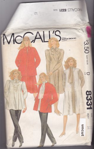 McCall's 8331 Uncut 12 Maternity Career Separates 1980s like Murphy Brown