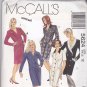 McCall 5624 Pattern Coat Dresses 12 Fashion Basics Collar Variations Uncut