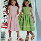 Butterick See & Sew B5165 Girls Dress Scarf 2 3 4 5 Toddlers Uncut