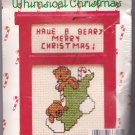 New Berlin Co. Counted Cross Stitch Ornament Kit 033501 Beary Merry Christmas