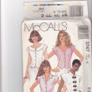 McCall's 3747 Pattern 14 Uncut Frog or Button Front Blouse Collar Variations
