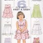 Butterick B4434 Uncut 4 5 6 Toddlers Girls Tiered Dress Rick Rack Lace Easy to Sew