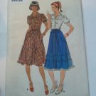 Vintage Butterick 4630 Pattern Puffy Sleeve Blouse Full Bias Skirt 16 uncut