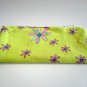 Springs Industries Fabric 3/4 y Lime Green Tiny Dots Bright Pink Flowers