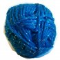 Acrylic Sparkle Yarn Bright Green Blue  1.75 oz 50g 90 yd 82 m Worsted Weight 4