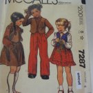 McCall 7287 Pattern Western Vest Skirt Pants Transfer Uncut size 5