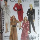 McCall 5161 Dresses Jumpsuit Pattern 10 12 14 uncut Easy Sewing