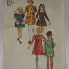 Vintage Simplicity 5166 Uncut Very Short Dresses Girls size 6 Breast 25