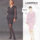 Vogue 1565 Pattern 12 14 16 Advanced Top Skirt Beautiful Tucks Lagerfeld Uncut
