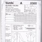 Burda 8360 Uncut 10 12 14 16 18 20 22 Blouse Zip or Button Front Poet Collar