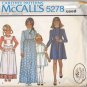 Vintage McCall Pattern 5278 Girls' Dress Apron Laura Ashley size 3