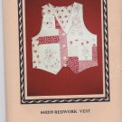 Sentimental Stitches 40209 Redwork Vest Pattern 6 8 10 12 14 16 Uncut Patchwork Embroidery