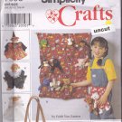 Simplicity 7695 Pattern Uncut Accessories Clothes for Beanie Bean Bag Animals