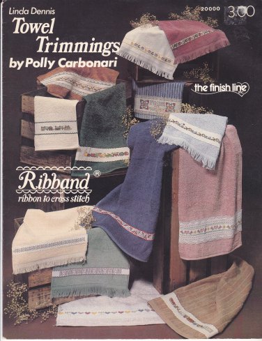 Towel Trimmings Polly Carbonari Linda Dennis leaflet 20000 Counted Cross Stitch