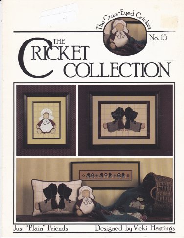 Cross Eyed Cricket Collection 15 Just Plain Friends Cross Stitch leaflet
