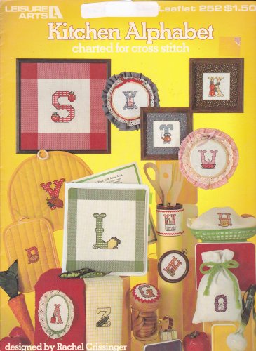 Kitchen Alphabet Cross Stitch pattern leaflet Leisure Arts 252