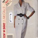McCall's Stitch n Save 4657 uncut 10 12 14 Double Breasted Dress