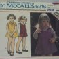 Vintage McCall 5216 Pattern Jumper Blouse Toddler Uncut 3