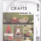 McCall M5546 Pattern Christmas Holiday Table Decor Tag Bag Placemat Napkin Uncut