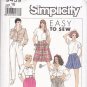 Easy Simplicity 9439 Pattern pants culottes skirt size 16 uncut