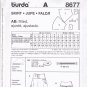 Burda 8677 Pattern Uncut 8 10 12 14 16 18 Flared Skirt with Yoke solid or vertical stripe fabric