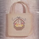 JanLynn Ribbon Embroidery Kit 00-170 Flower Basket Lil' Tote to make tiny tote bag