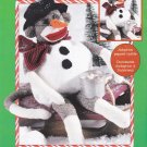 Red Heel Sock Monkey Snowman "Flakey" Kit Leisure Arts 46303