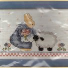 Farm Bunny with Sheep Counted Cross Stitch Kit with Frame Daisy Kingdom