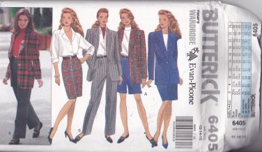 Butterick Pattern 6405 Uncut 12 14 16 Evan Picone Jacket Skirt Shorts Pants Separates