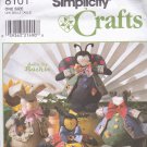 Simplicity 8101 Pattern Uncut Dolls by Ruthie Clothes Bunny Bumble Bee Ladybug Frog
