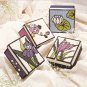 Nifty Stained Glass Floral Boxes Plastic Canvas pattern leaflet
