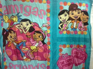 2 Fabric Panels 3 sections each Maya & Miguel Amigas Friends for Pillows, Crafts