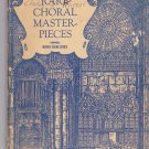 Rare Choral Masterpieces book Musica Sacra Series Parke S Barnard 1951