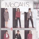 McCall 3373 Pattern Uncut FF 6 8 10 Easy 5 Piece Wardrobe Career Separates