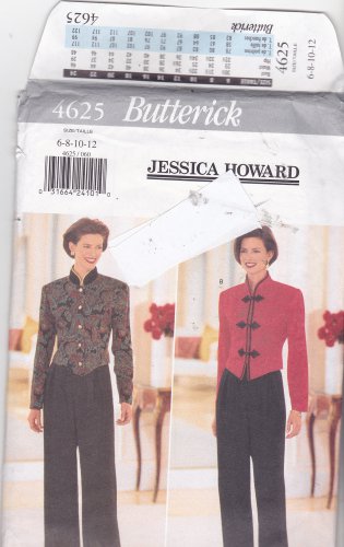 Butterick 4625 Pattern Uncut FF 6 8 10 12 Jessica Howard Lined Top Pants