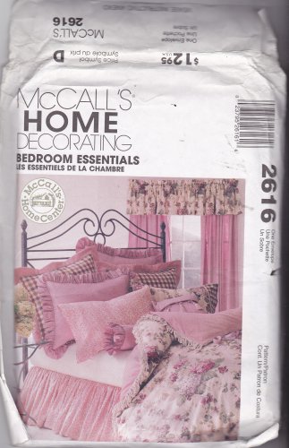 McCall's Home Decor Pattern 2616 Uncut FF Bedroom Essentials