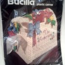 Bucilla Plastic Canvas Kit Flowered Mailbox Tissue Cover 6128