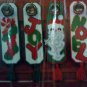 Christmas Holiday Door Hangers Plastic Canvas Kit Noel Joy Stocking Gifts Santa Claus