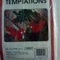 Christmas Holiday Cardinal Ornaments Plastic Canvas Kit Holly Birds 6226 to make 2 decorations