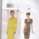 Butterick 5410 Pattern Uncut 12 14 16 Mock Wrap Dress Easy to Sew Above Mid Knee or Above Ankle