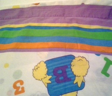 Sesame Street Twin Flat, Fitted Sheets Novelty to use As-Is or as Fabric Cutter for Quilting, Sewing