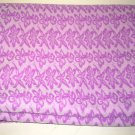 Orchid Pink on Lavender Floral Knit Fabric Polyester 42 inches x 68 inches wide