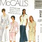 McCall's 2044 Pattern Uncut 12 14 16 Lined Asymmetrical Jacket Flared or Straight Skirt